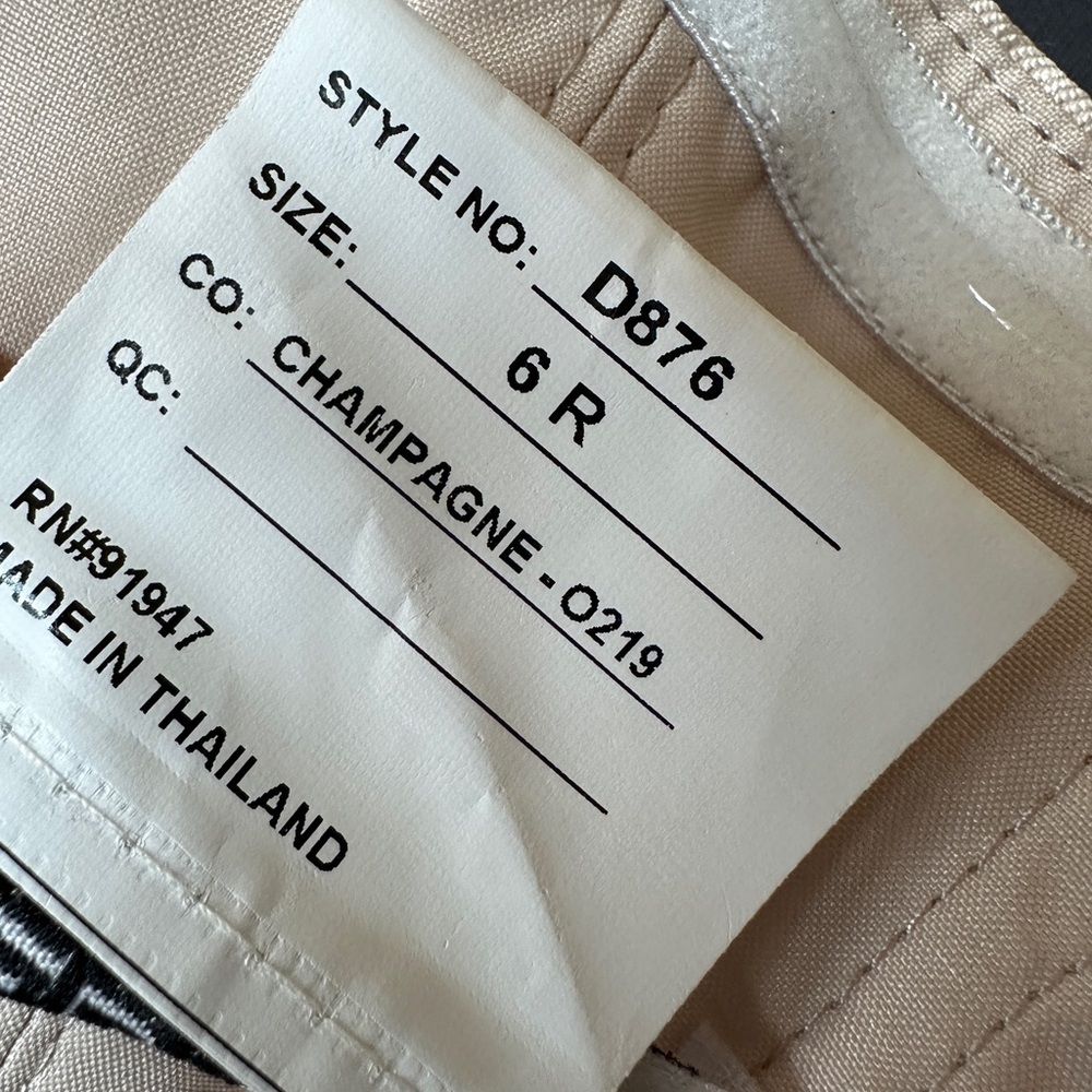 ALFRED SUNG Strapless Satin Maxi Gown in Champagne - Picture 9 of 10
